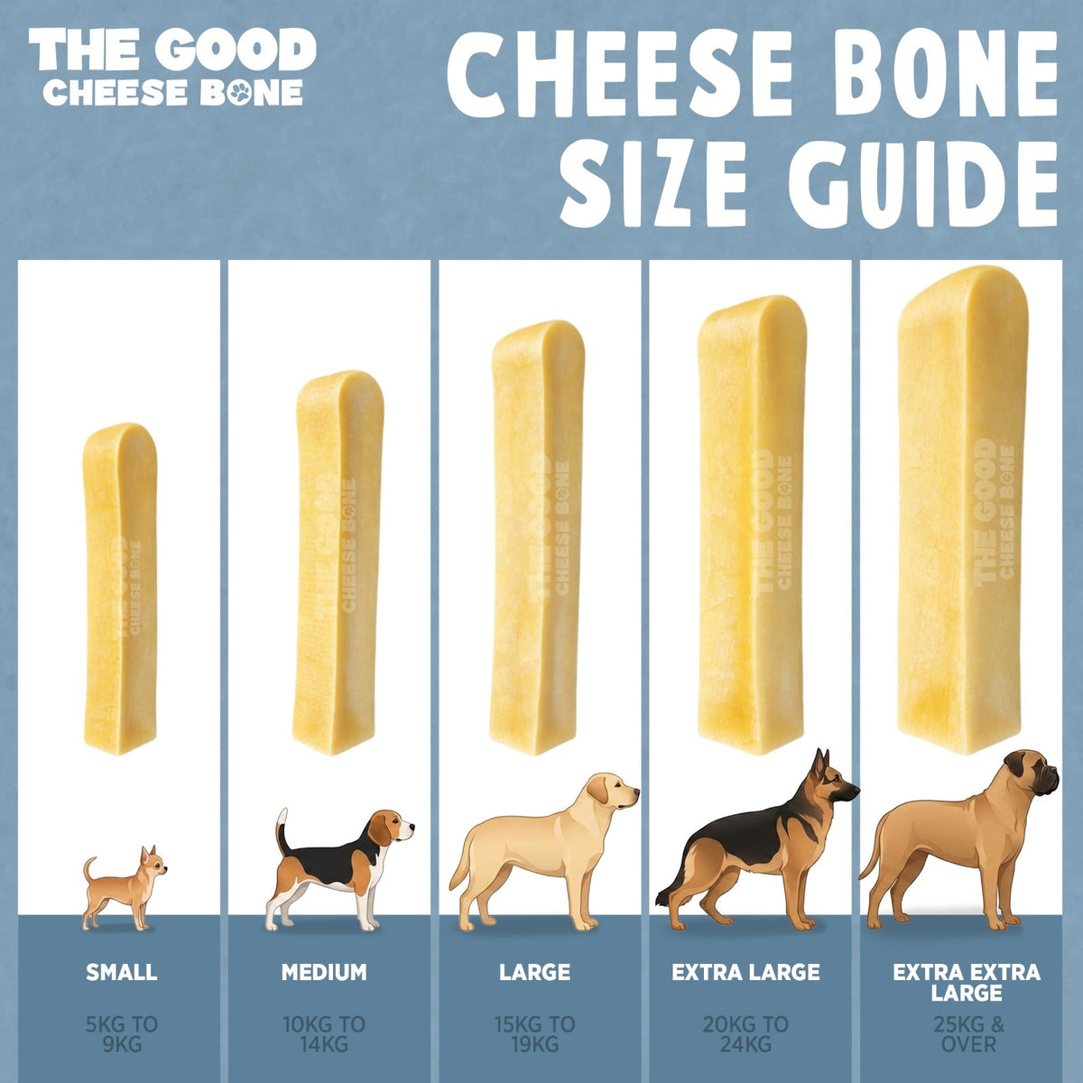 Cheese Bone Size Guide: Choosing the Right Size for Your Dog