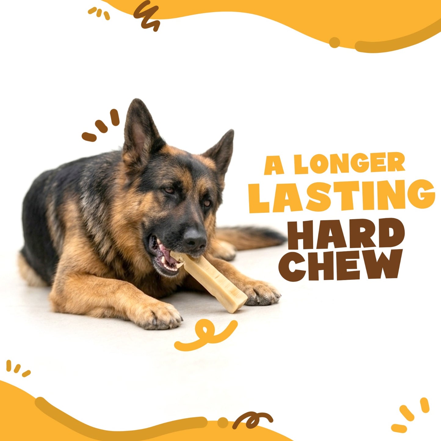 Extra Large Long-Lasting Single Cheese Bones (130 - 150g) (e)