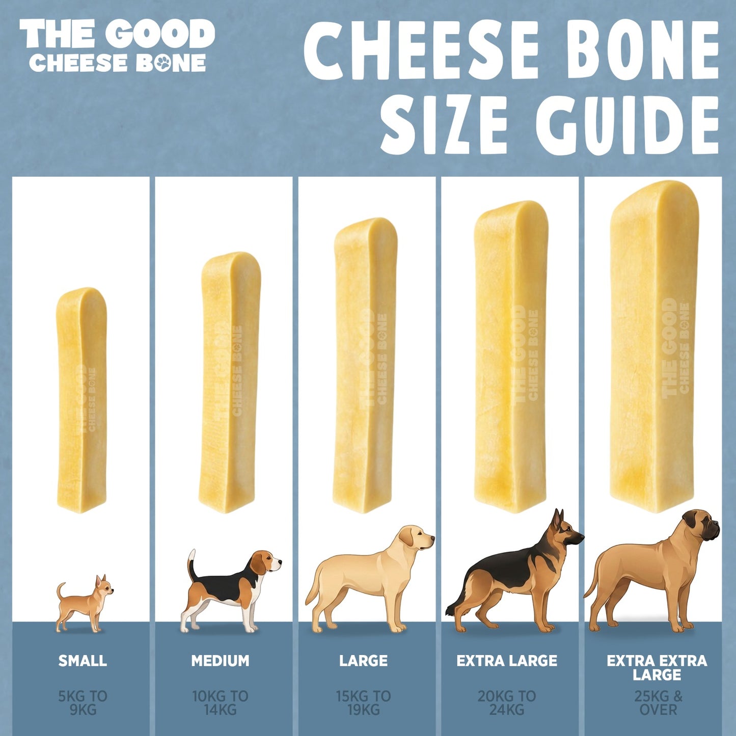 Large Long-Lasting Multipack Cheese Bones