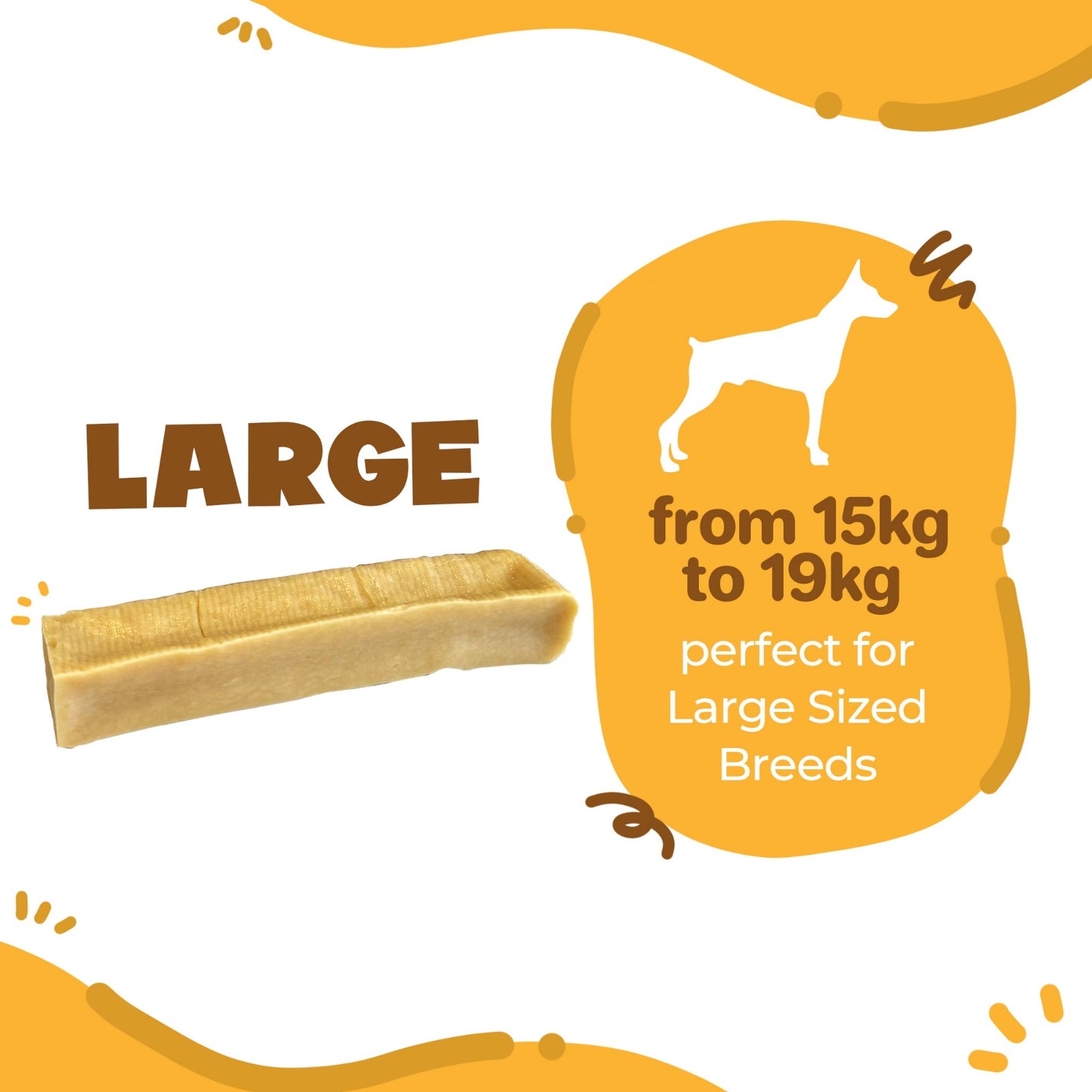 Large Long-Lasting Multipack Cheese Bones